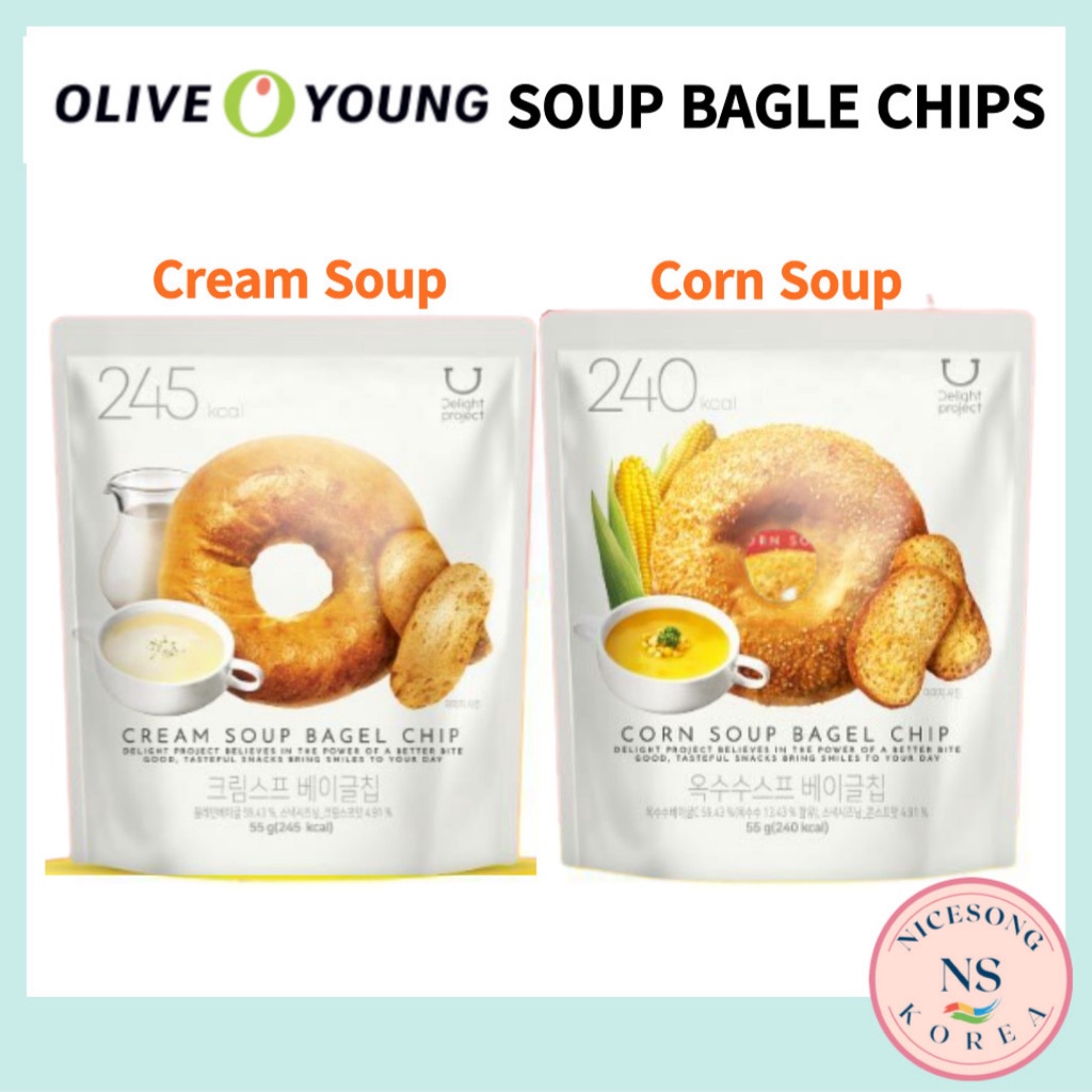 [Olive Young]Delight Project ottogi Cream Soup Bagle Chips Cream Soup ...