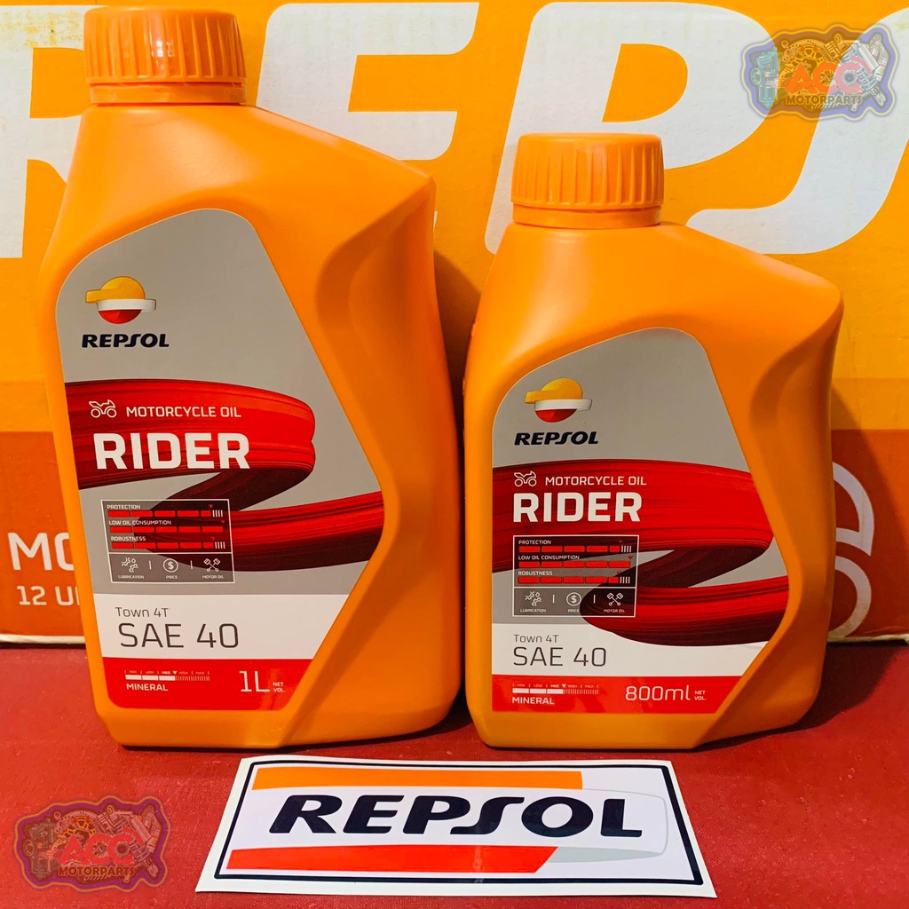 Repsol Rider Town SAE 40 former Repsol Formula XT 1L & 800ml | Shopee ...