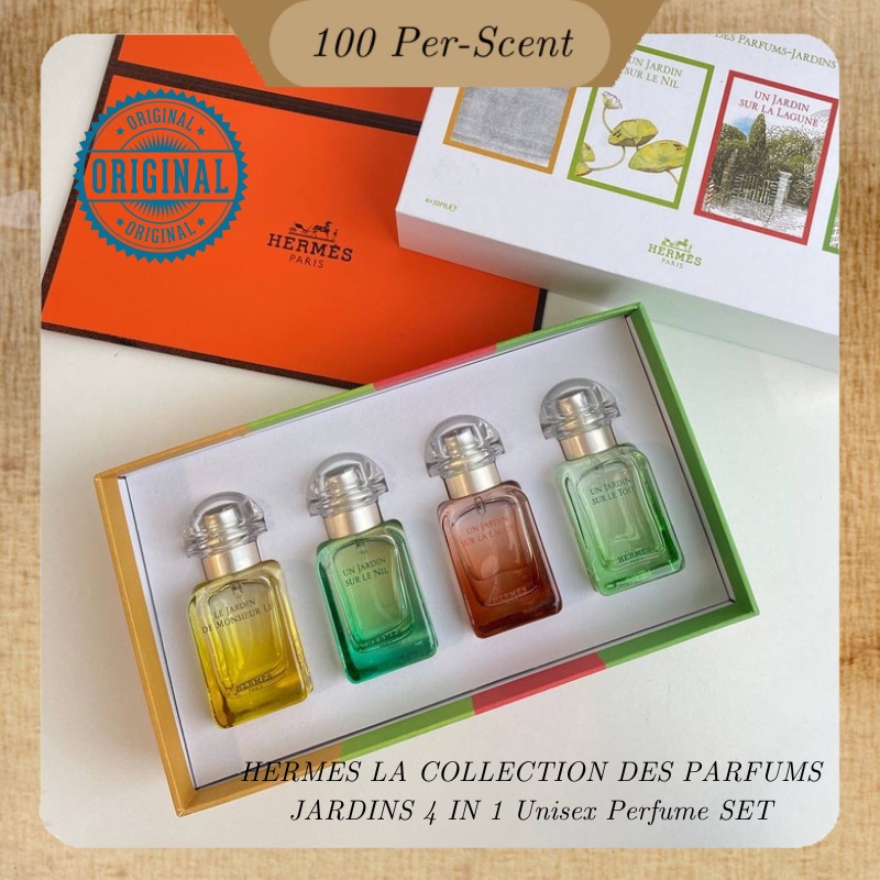 HERMES LA COLLECTION DES PARFUMS JARDINS 4 IN 1 SET ( 4X30ML ) Shopee
