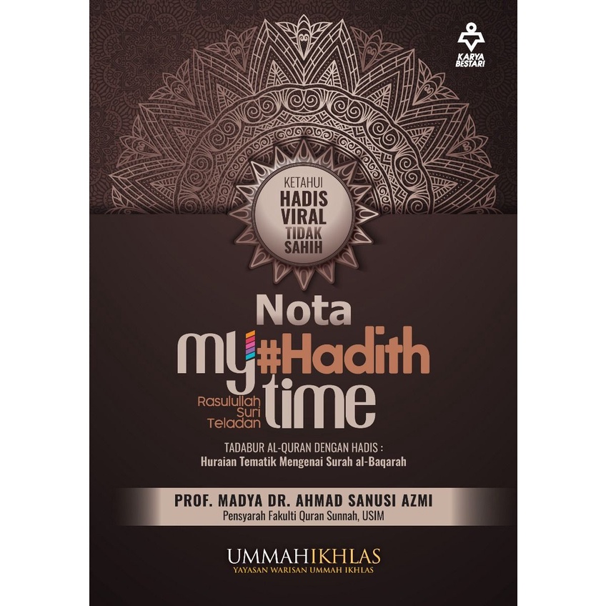 BookLovers Kitab Akidah Nota My#HadithTime - Prof. Madya Dr. Ahmad ...