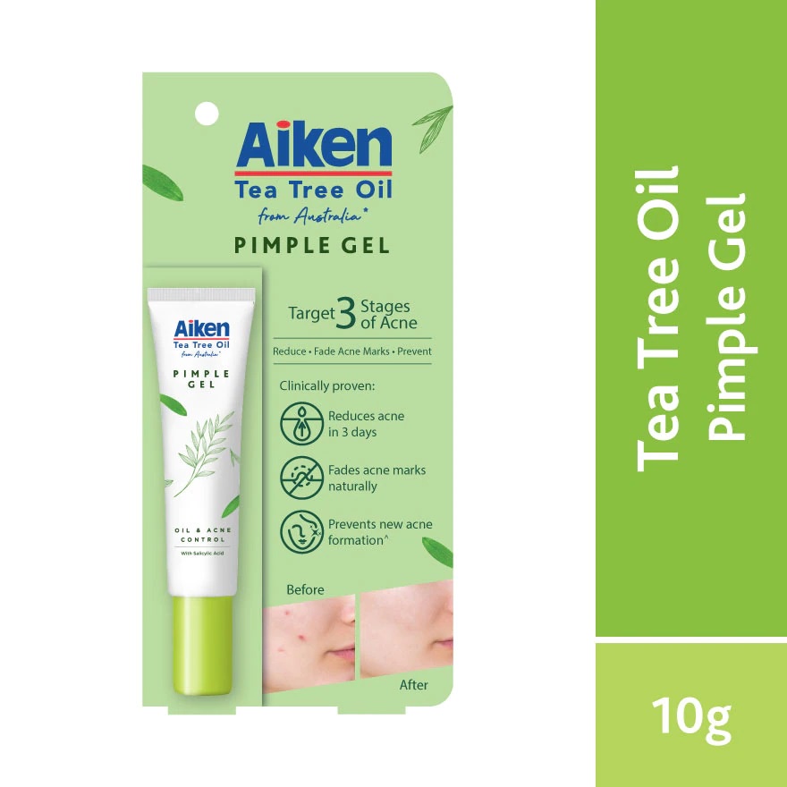 AIKEN Tea Tree Oil Acne Facial Product Cleanser Toner Moisturizer