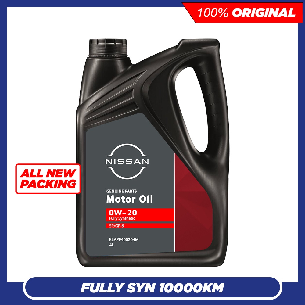 NISSAN 0W20 SP GF6 Fully Synthetic Engine Oil (4L) | Shopee Malaysia