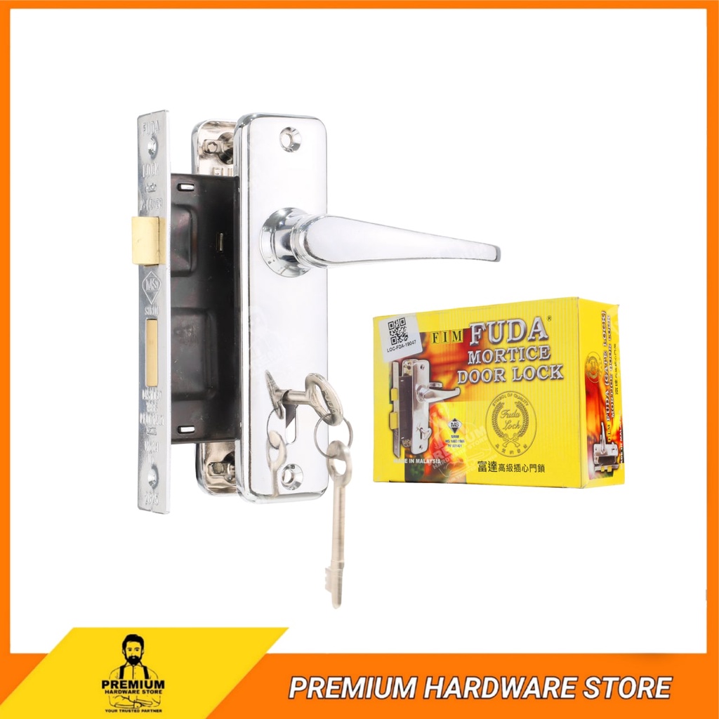 FUDA Gate Mortice Lock GL2825 Mortise Grill Door Lock Kunci Pintu Level ...