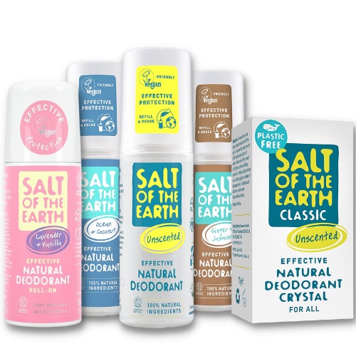 Salt of the Earth Natural Deodorant Roll On | Spray | Crystal Stick ...