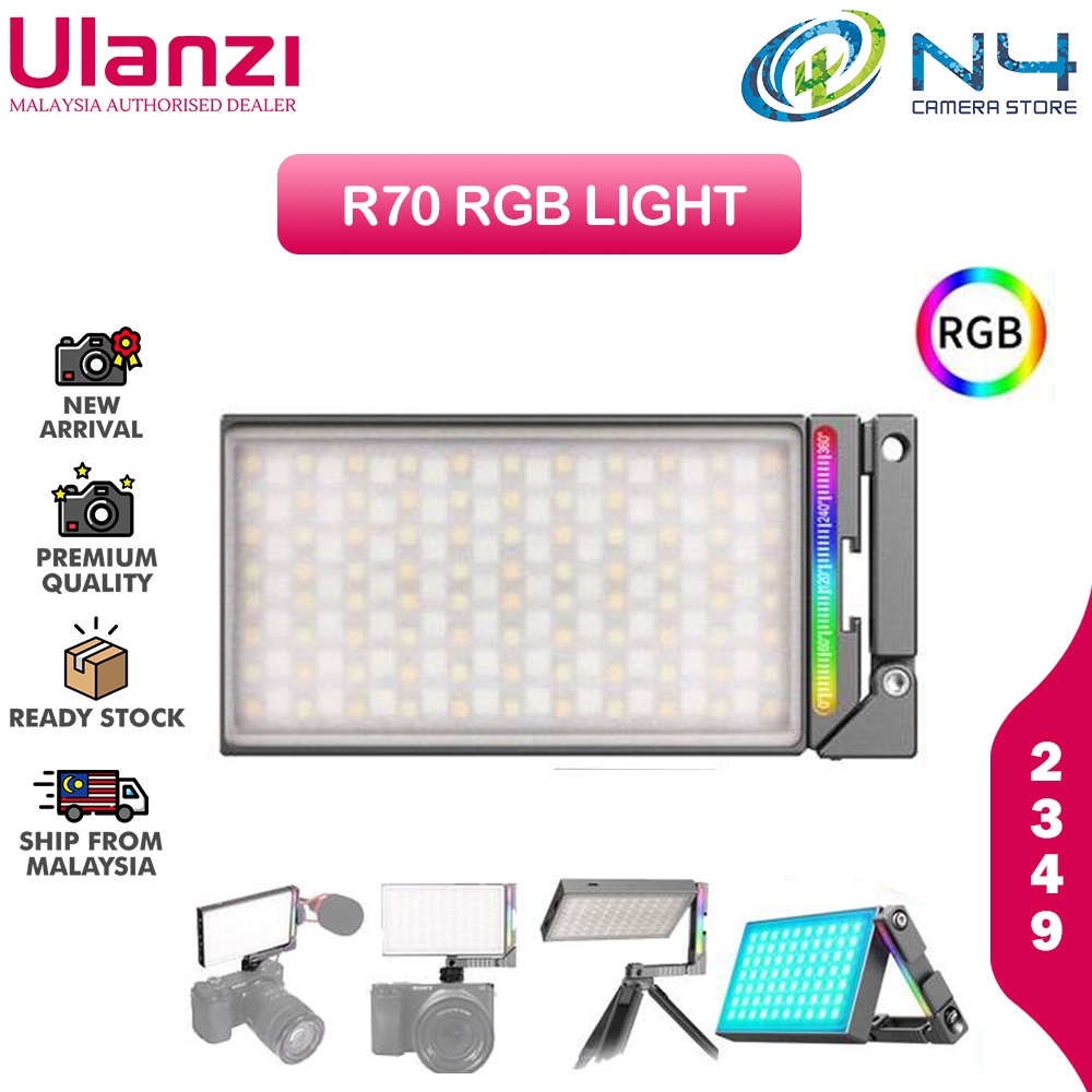 Ulanzi VIJIM R70 Full Color Rgb Light Portable Magnetic Small Indoor ...
