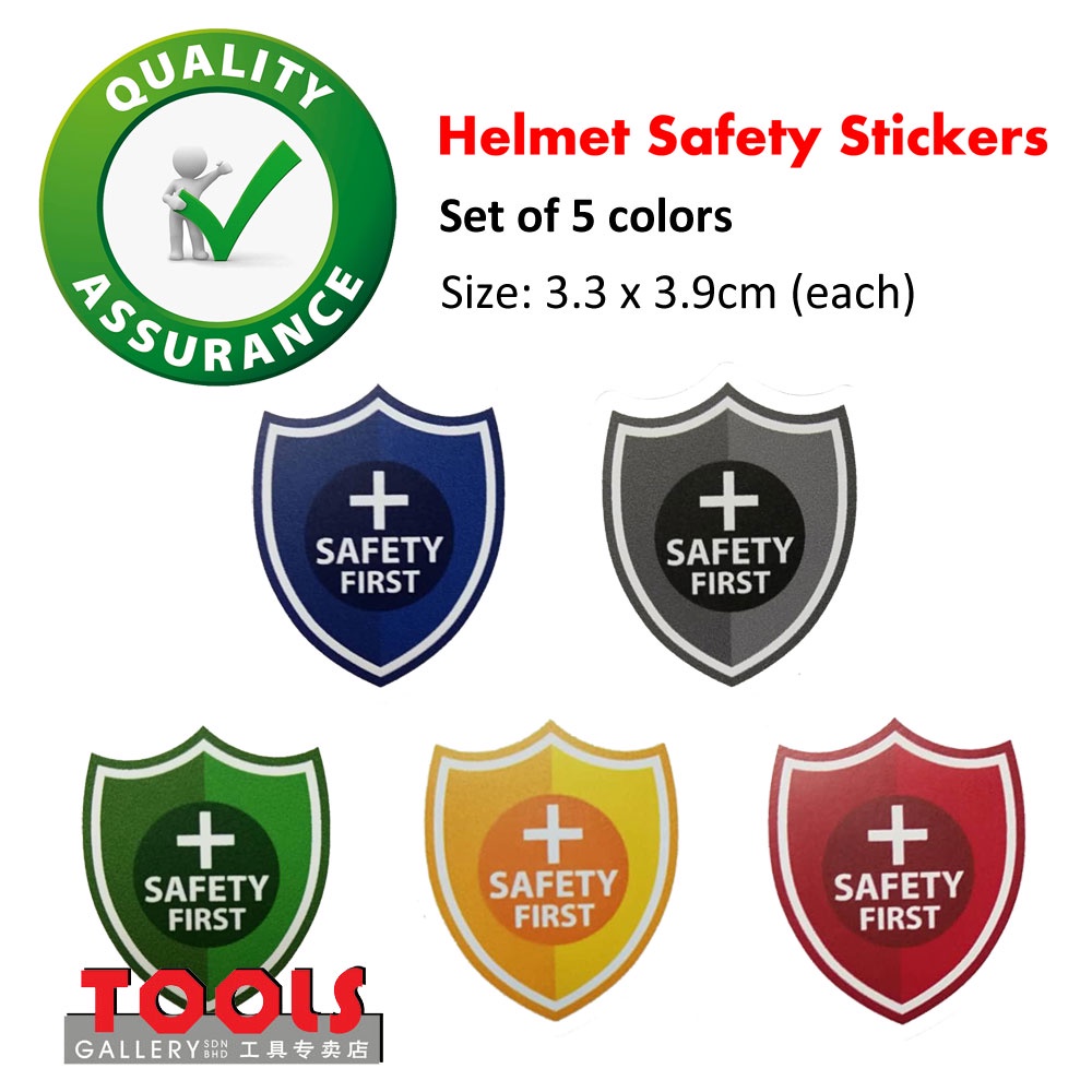 Helmet Safety Stickers/Label/Safety First Stickers Shopee Malaysia