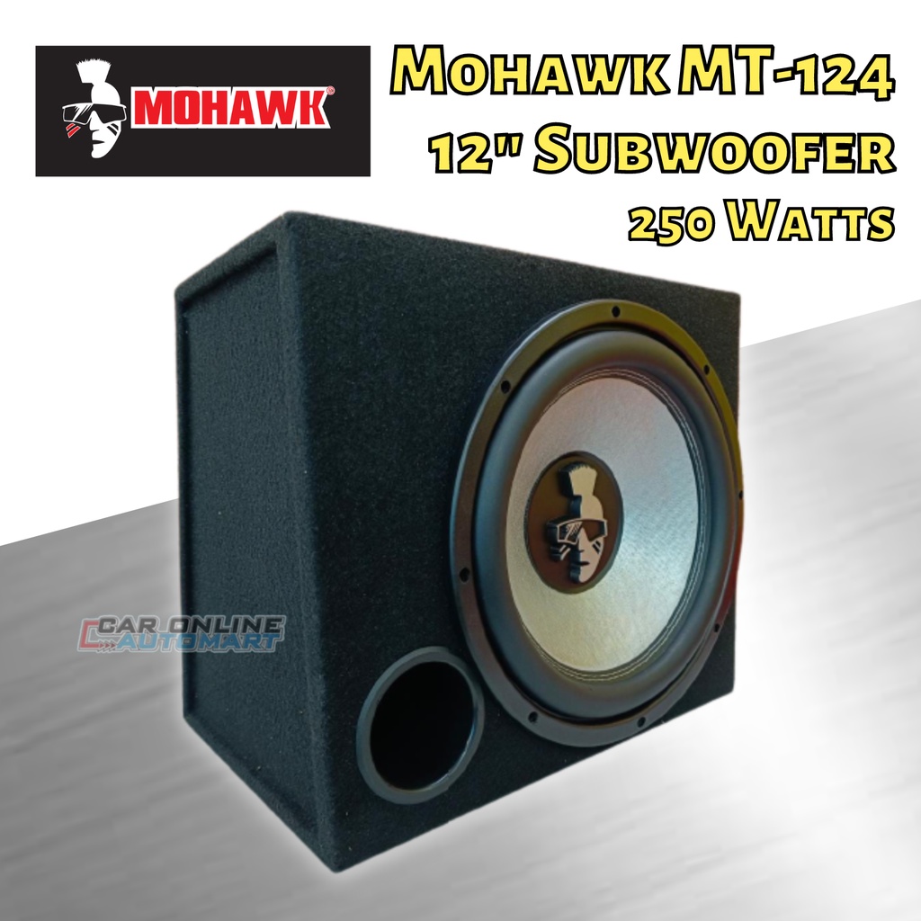 12 Inch Woofer Kereta - 100% ORIGINAL Mohawk MT-124 12