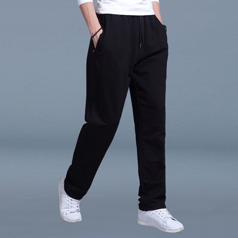 Sport Pants Seluar Tracksuit Lelaki Men Straight Leg Loose Sweatpants ...