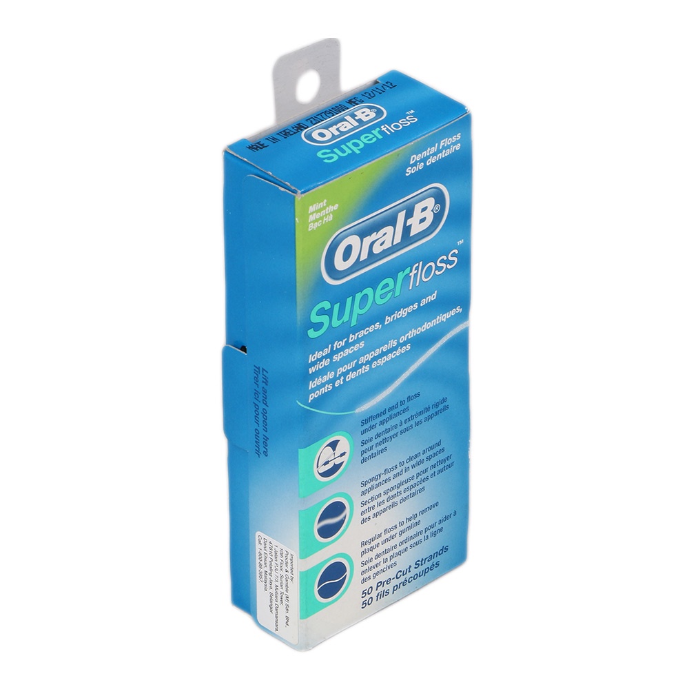 Oral B Super Floss 50 Pre Cut Strands Shopee Malaysia