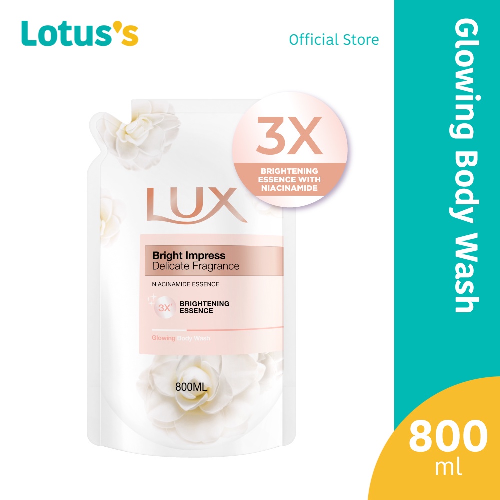Lux Body Wash Bright Impress Refill 800ml Shopee Malaysia