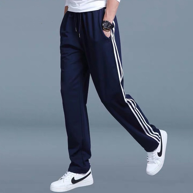 Sport Pants Seluar Tracksuit Lelaki Men Straight Leg Loose Sweatpants ...