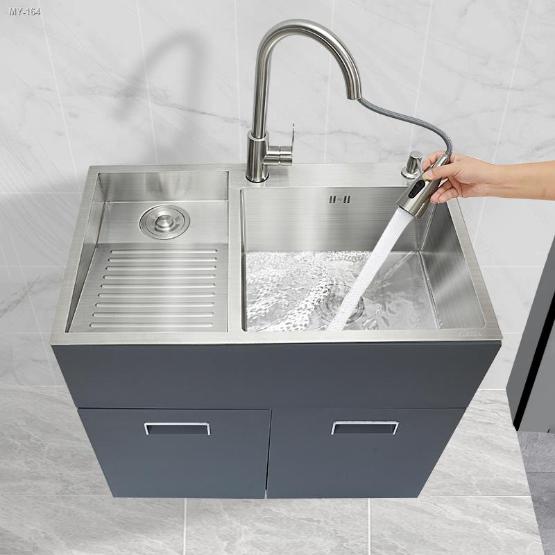 ☄304 stainless steel balcony laundry sink with washboard laundry pool
