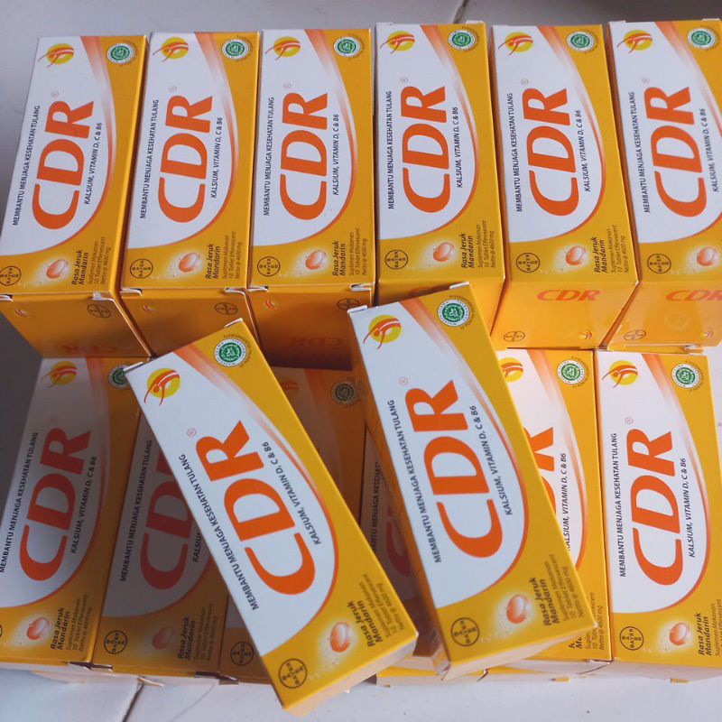 Cdr Effervescent Mandarin Orange Calcium Supplement 10 Tablets Shopee