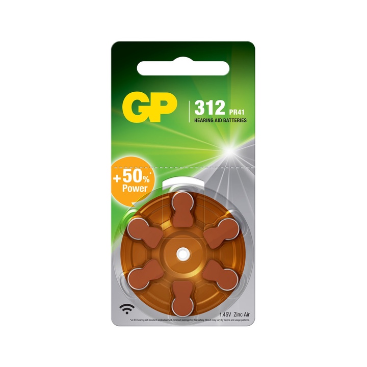 GP Hearing Aids Battery (Size 13, 312, 10, 675) ORIGINAL Siemens Oticon