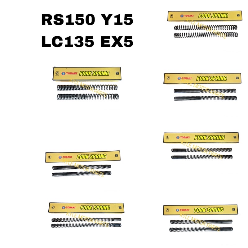TOBAKI FORK TUBE SPRING SET RACING VF3i RS150 LC135 Y15 EX5 | Shopee ...