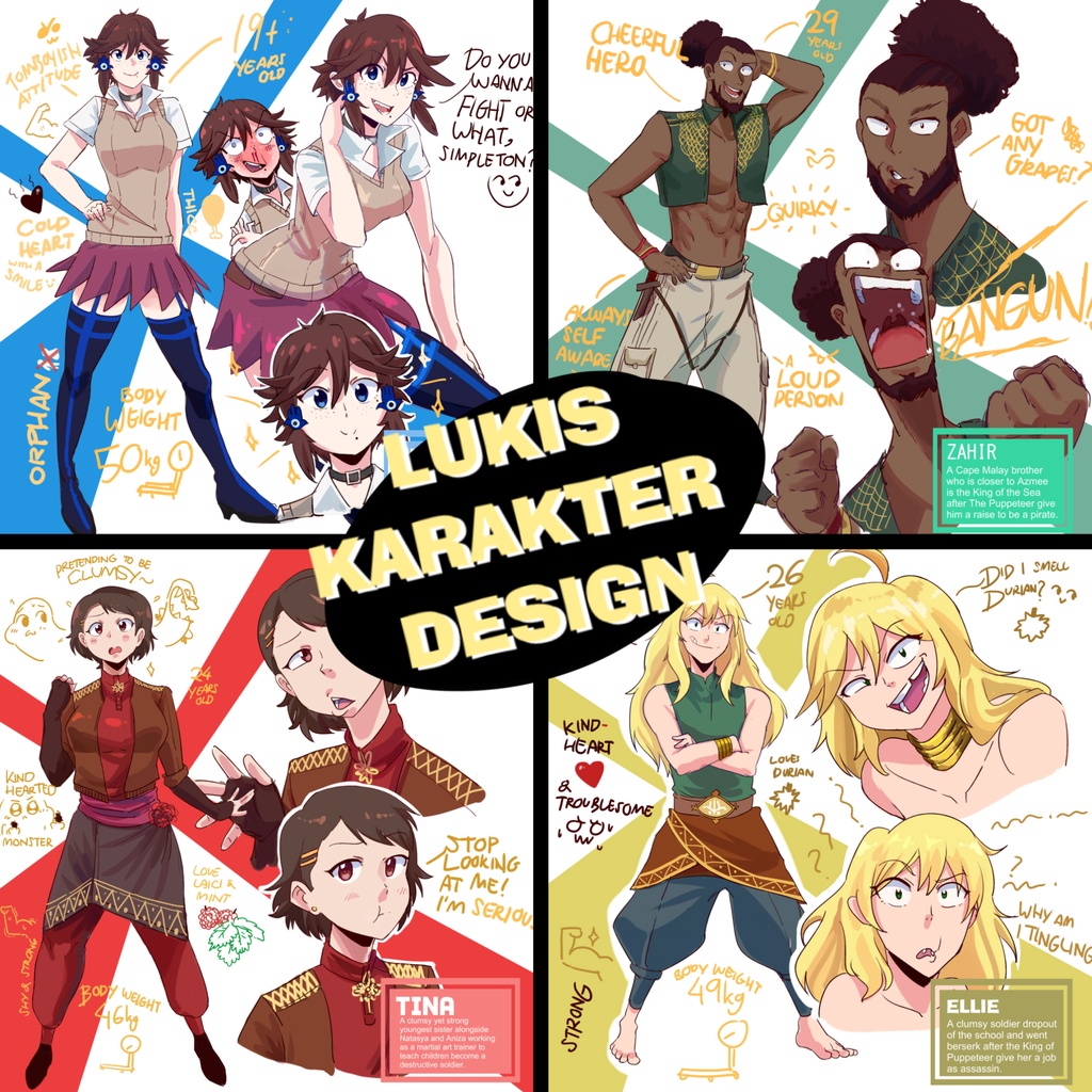 [OPEN FOR COMMISSION] Character Design / Designing Original Character ...