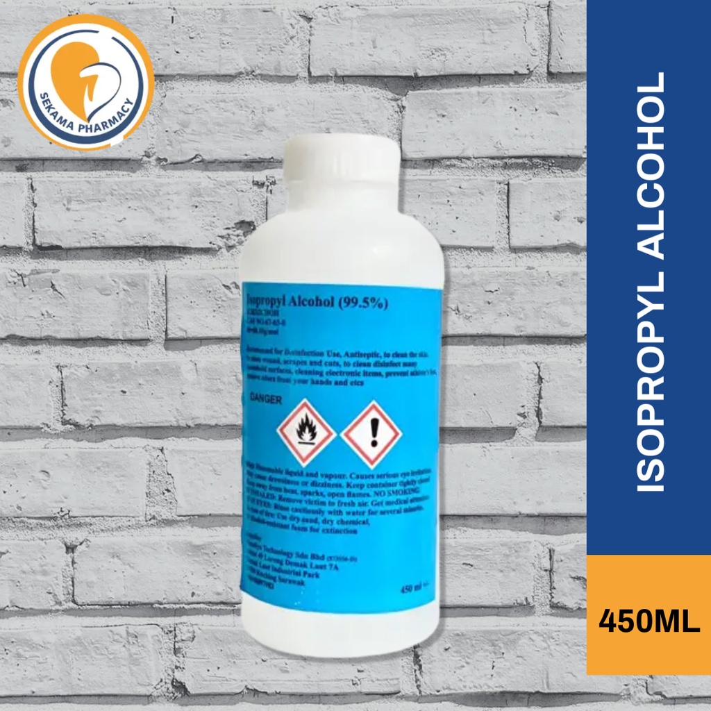 ISOPROPYL ALCOHOL (99.5) 450ML USE AS DISINFECTANT/ ANTISEPTIC