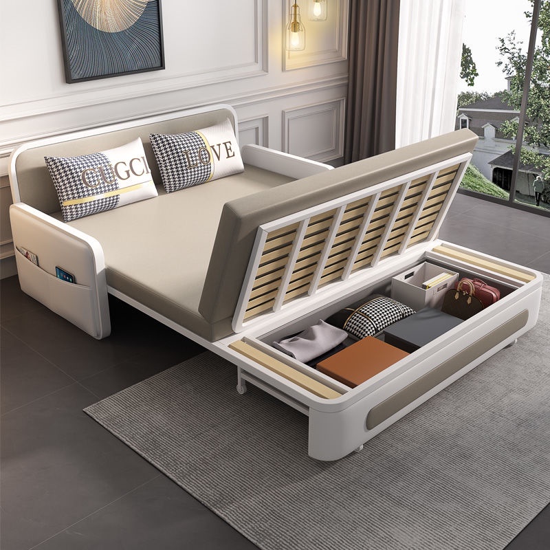 New thickened and foldable functional sofa bed rental room small