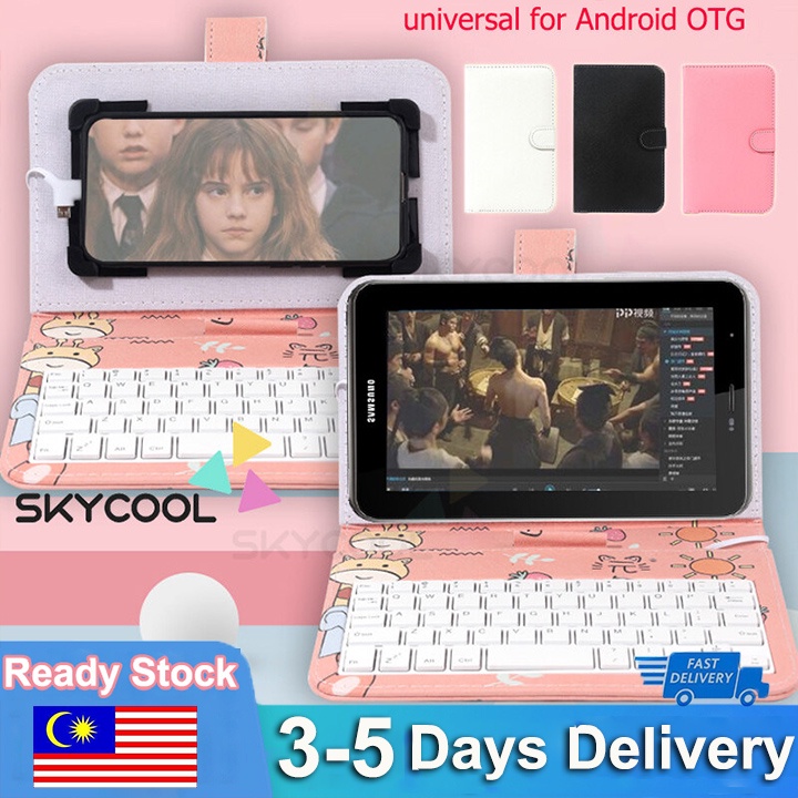 Cellphone Keyboard with Cover for 48inch Android OTG Phone Tablet