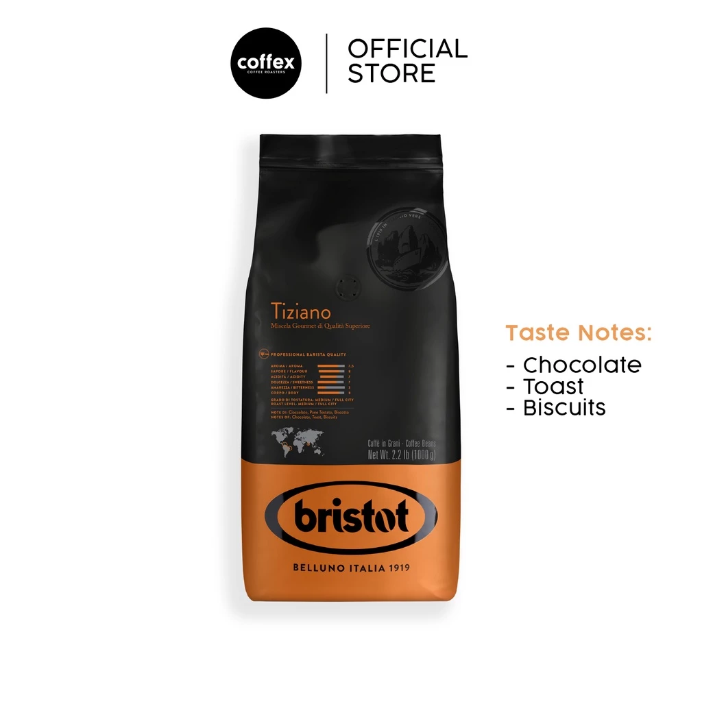 Coffex Coffee Bristot Tiziano Blend – specialty coffee beans Malaysia