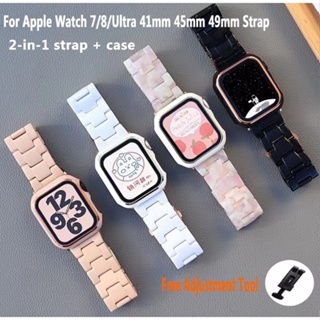 New Apple Watch Band Bracelet for Ultra 2 9 8 7 6 SE 5 4 3 2 1 Case 38mm  40mm 41mm 42mm 44mm 45mm 49mm Convex Silver Stainless Steel Strap 
