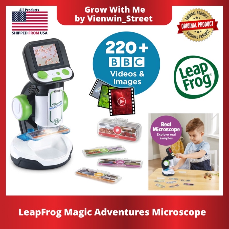 LeapFrog Magic Adventures Microscope (5y+) Kids Educational Toys* Globe ...