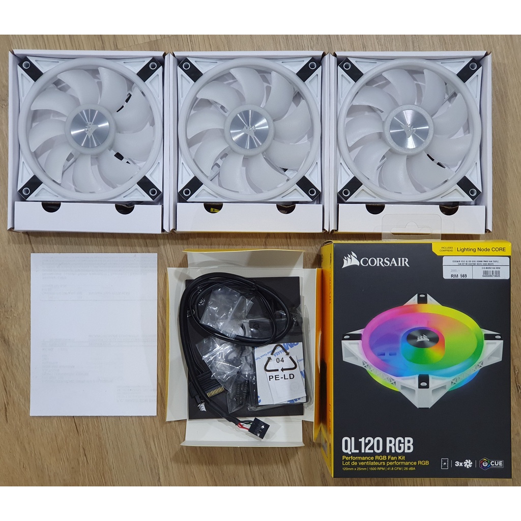 CORSAIR iCUE QL120 RGB PWM 120mm Triple Pack Performance Fan support