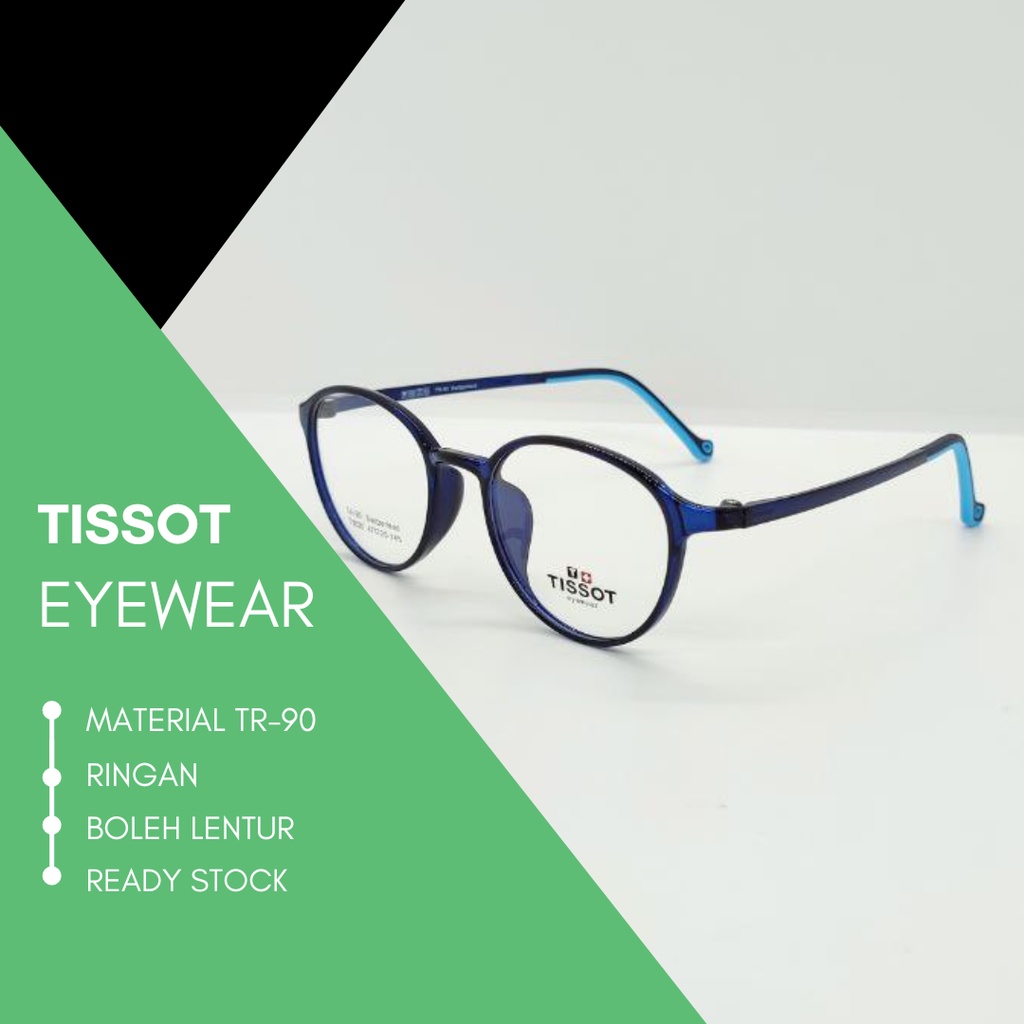 Tissot Eyewear Plastic Eyeglass Frames Bingkai Cermin Mata Spek