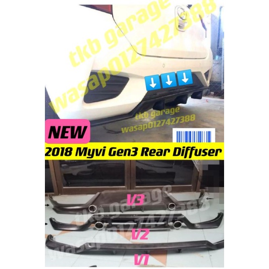 2018 myvi gen3 rear diffuser | Shopee Malaysia