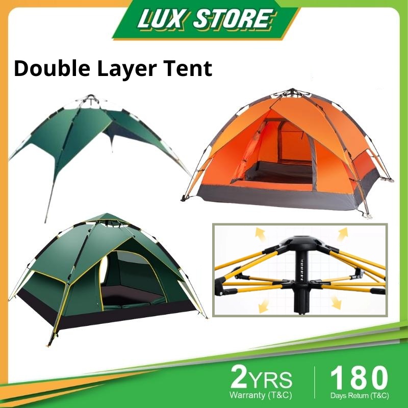 Double shop layer tent