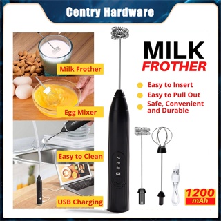Electric Milk Frother Whisk Mixer Handheld Frothers USB Mini Coffee Maker  Wireless Blender For Coffee Cappuccino Cream Home