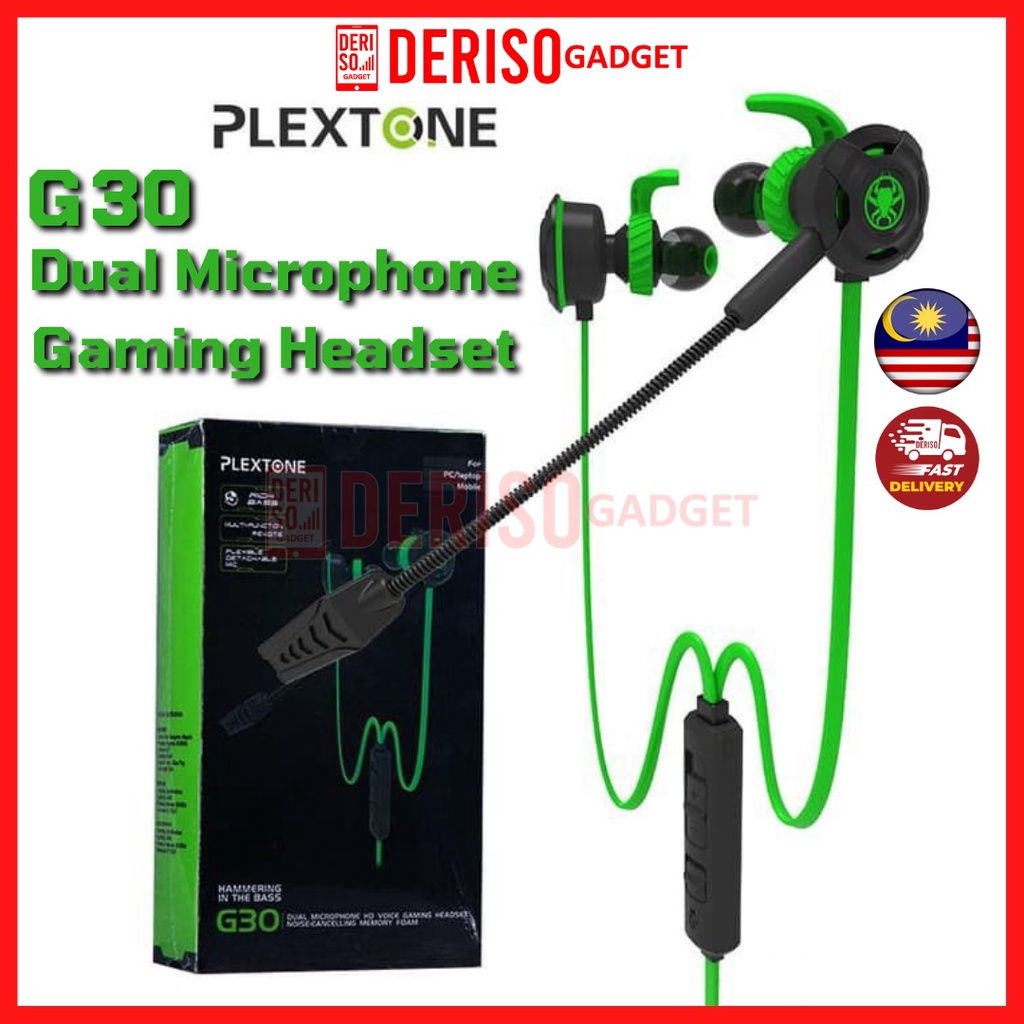 Plextone g30 dual discount microphone gaming headset