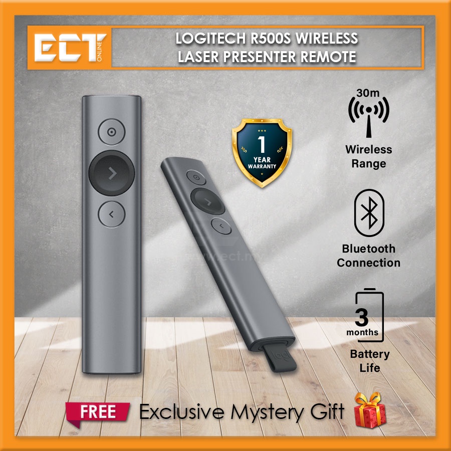 Logitech Spotlight Presentation Remote (Slate 910004863 / Gold 910004864) Shopee Malaysia