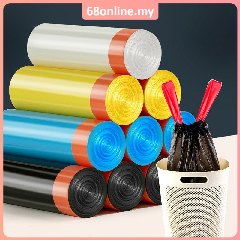 [Johor Seller] Rubbish Bag String Automatic Closing Tie On thickened ...
