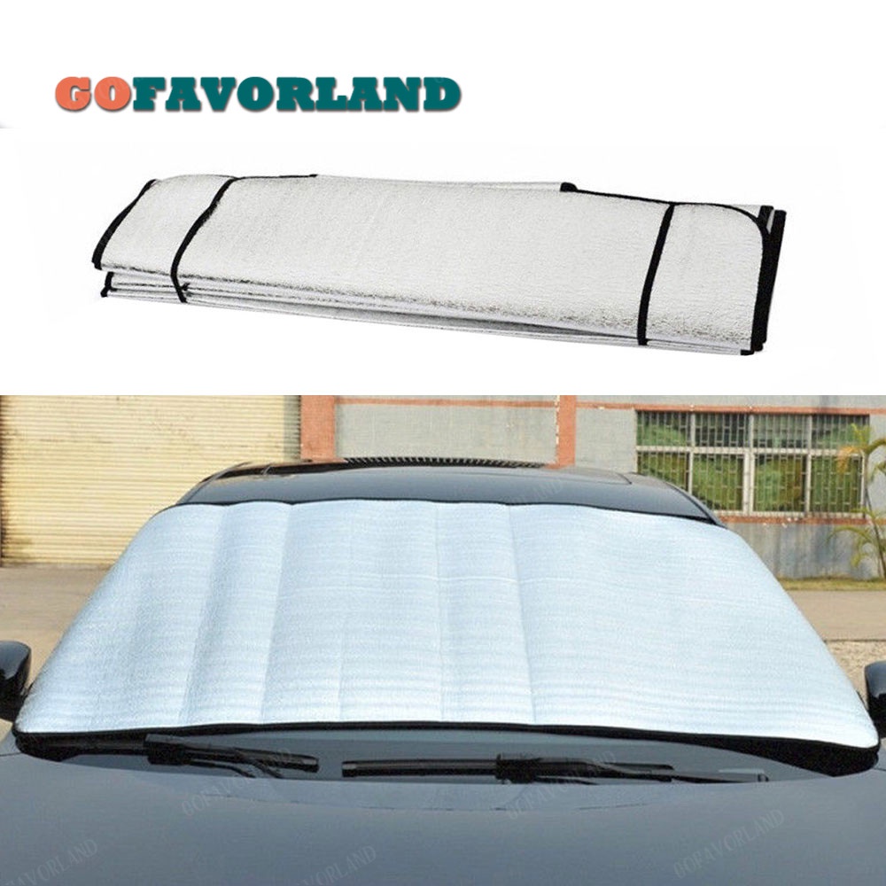 Universal 4 Seasons Car Front Windshield Prevent Snow Ice Cover Frost Sun Visor Shade Dust