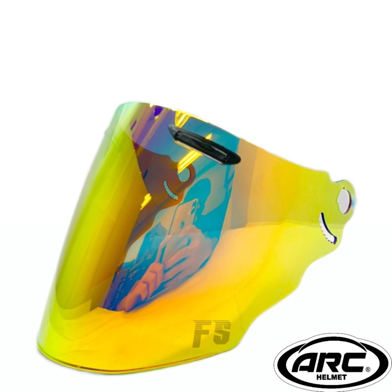 Visor Helmet ARC Ritz cermin helmet Yf1 arc YF DRAGON ARC AR Rainbow