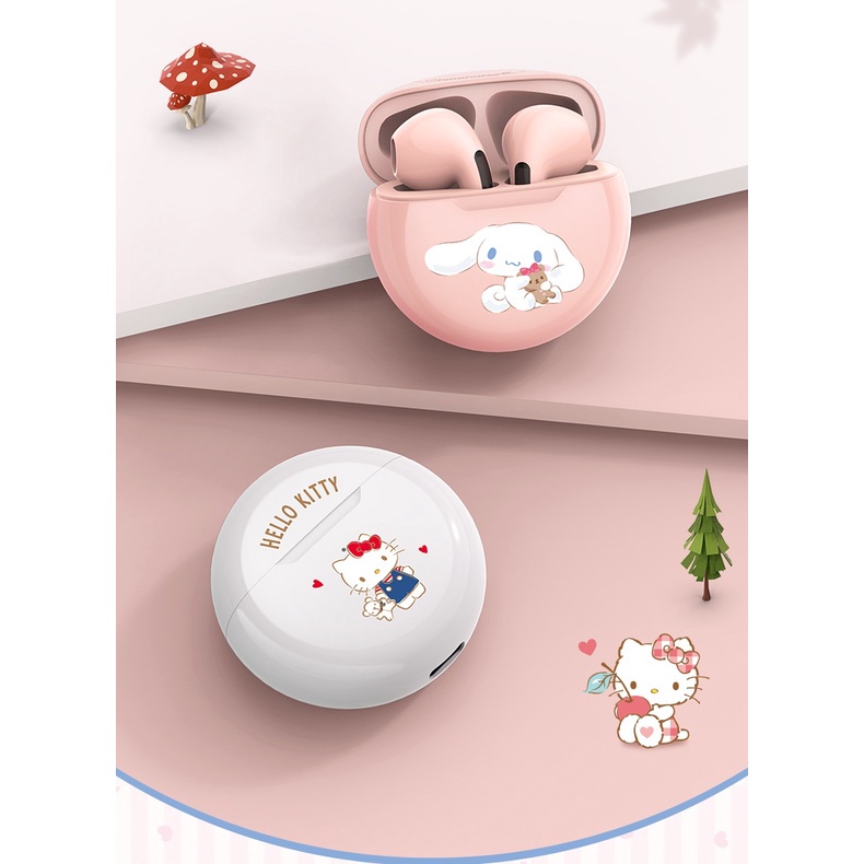 HelloKitty Cat TWS bluetooth earbuds New Wireless Headset Cute