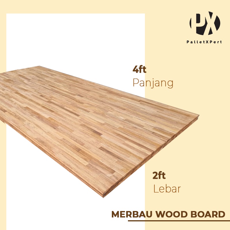 Kayu Merbau Table Top Kayu Papan Merbau DIY Meja Top 2x4 wood board