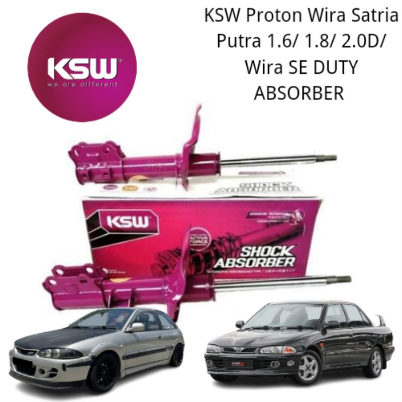 KSW Proton Wira Satria Putra 1.6/ 1.8/ 2.0D/ Wira SE DUTY ABSORBER ...