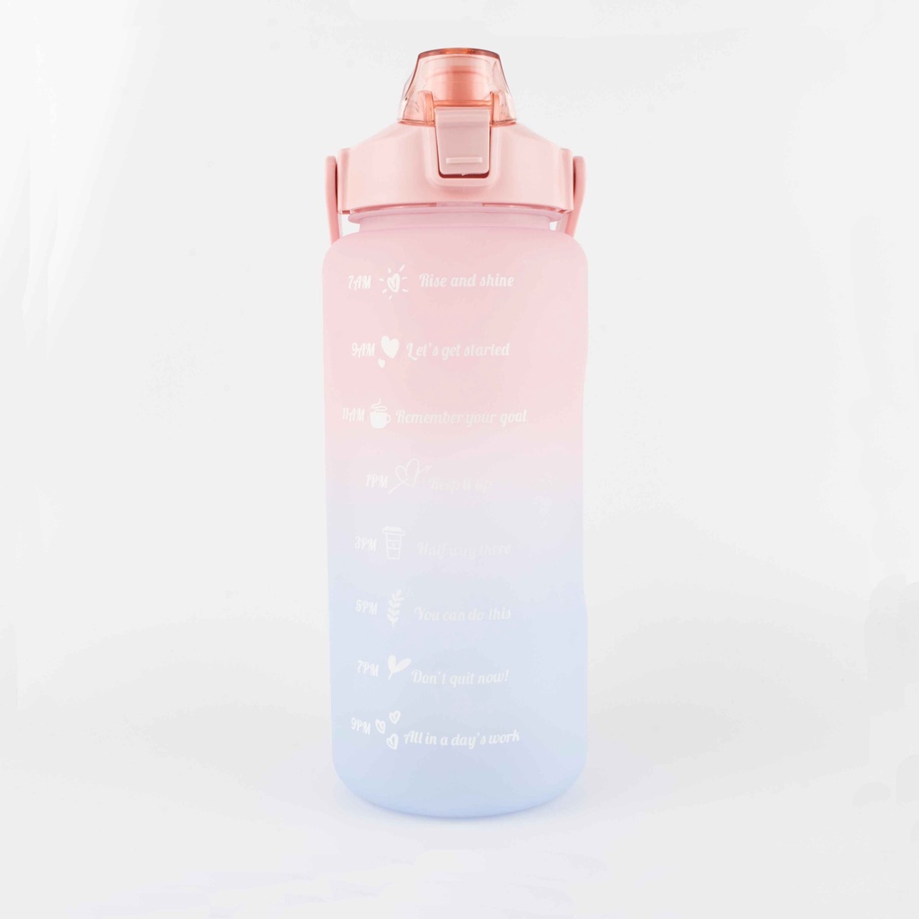 Large Gradient Transparent 2L Water Bottle//TikTok Bottle//Botol viral