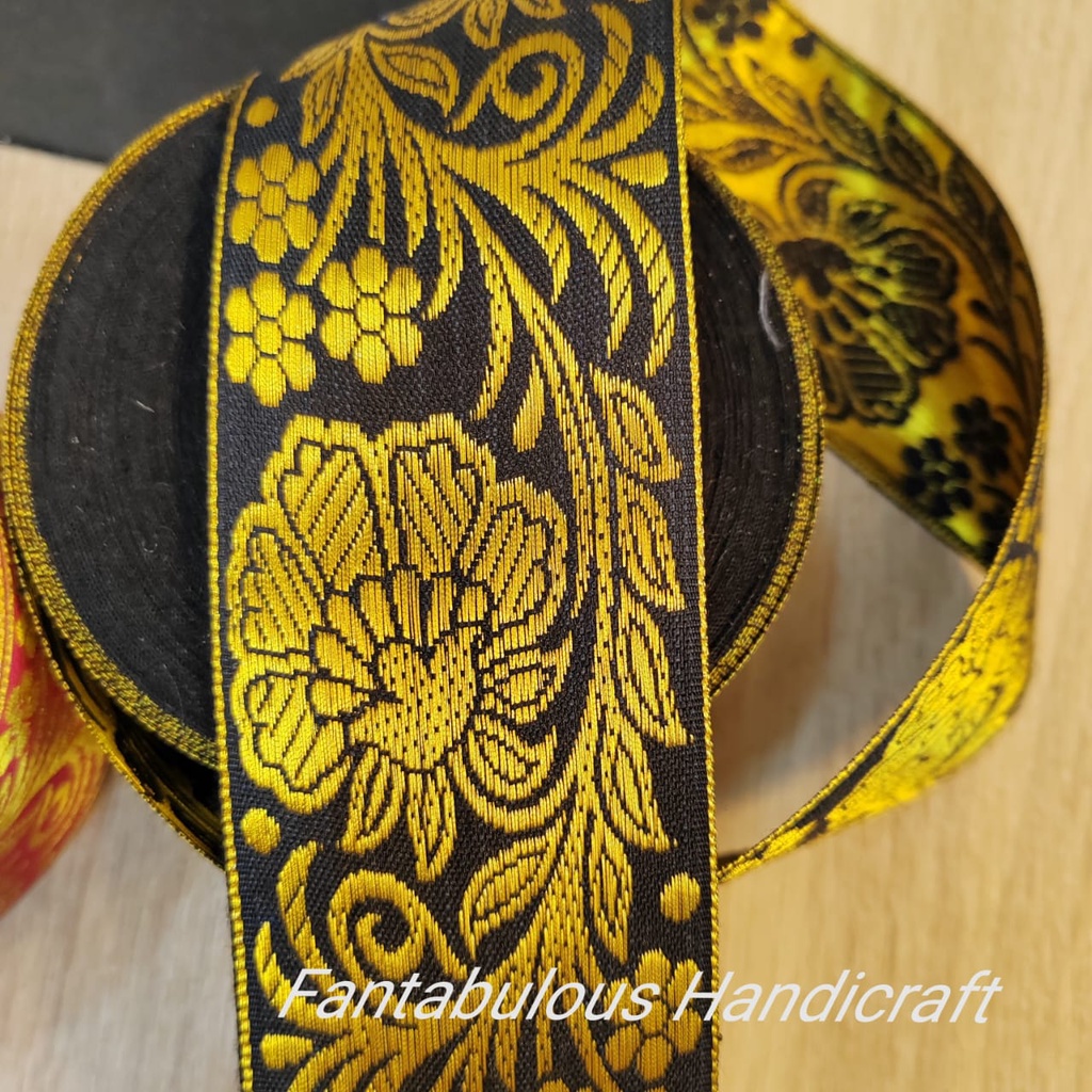 (16m/roll) 2” Songket Ribbon / Reben Songket / Jubah Konvo Songkok ...