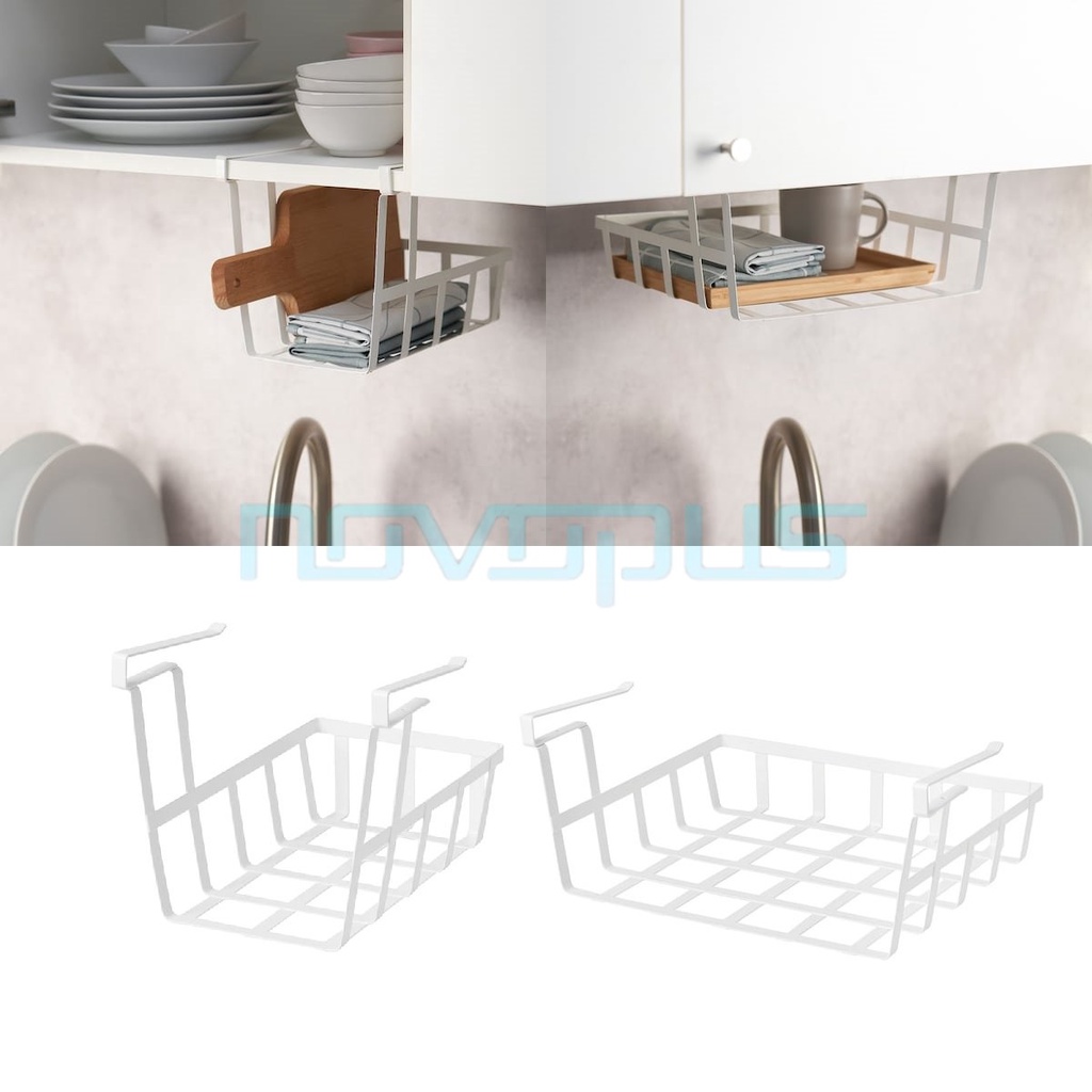 IKEA Steel Clip-on Basket / Hanging Kitchen Storage Organizer / Klip ...
