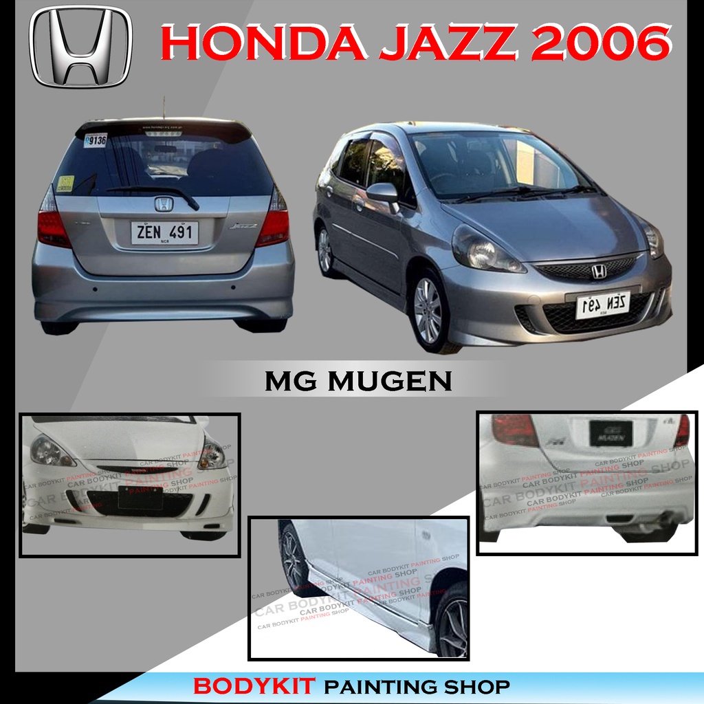 HONDA JAZZ/HONDA FIT 20062008 MUGEN FULL SET FULLSET SKIRTING (FRONT