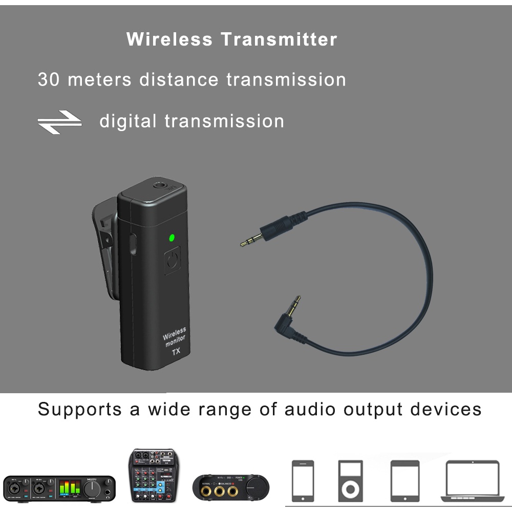 Wireless Monitor Singer Stage Return Music Accompaniment Audio Host ...