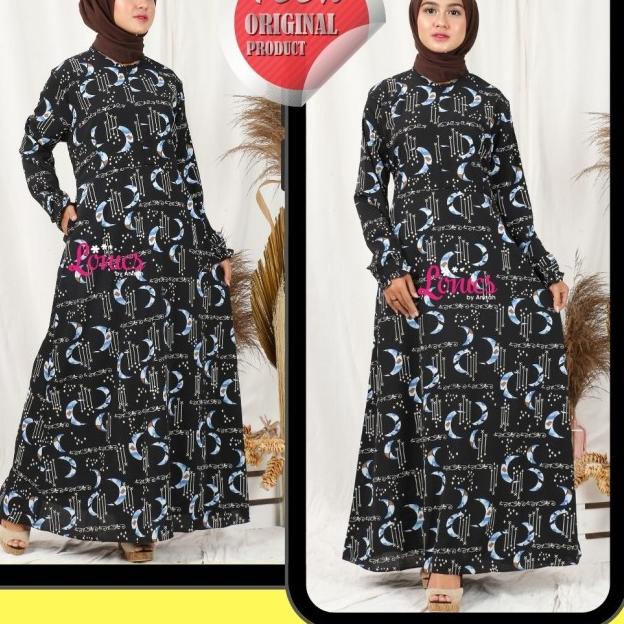 HITAM Gamis MONALISA GAMIS GAMIS GAMIS MONALISA DRESS *MERAK BLUE