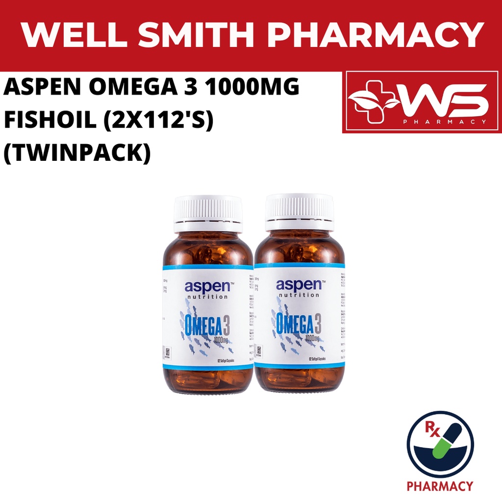 ASPEN OMEGA 3 1000MG FISHOIL TWINPACK (2X112'S) Shopee Malaysia