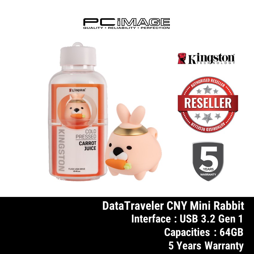 KINGSTON DTCNY23 CNY LIMITED Mini Rabbit Zodiac PENDRIVE - 64GB - 5Year ...