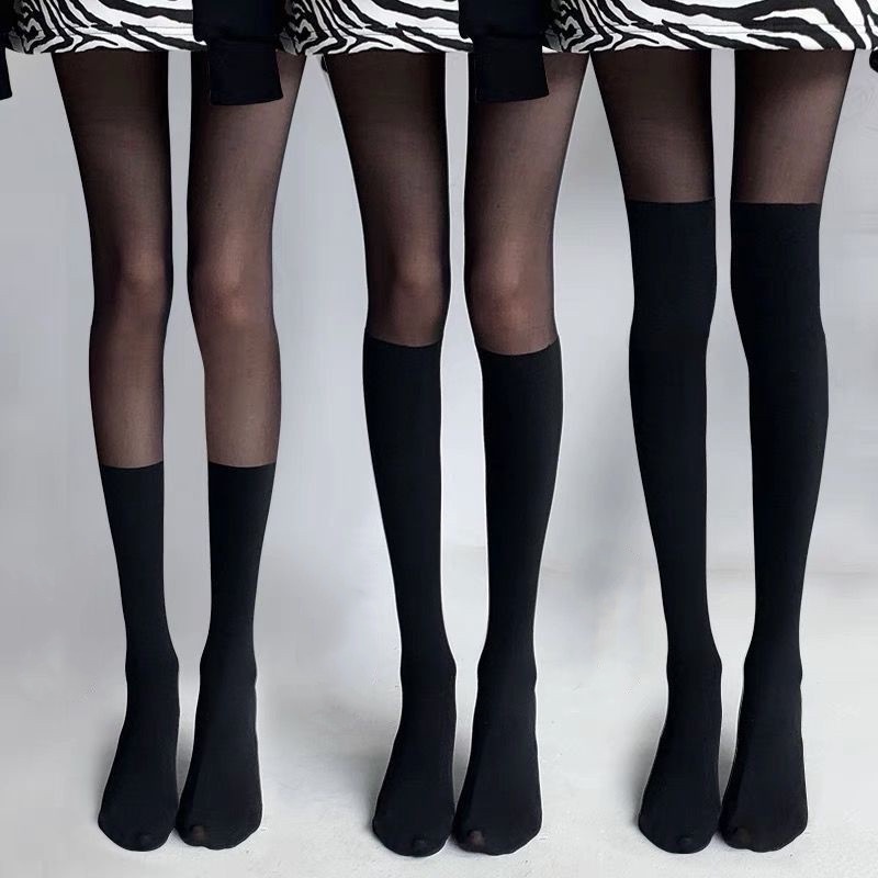 Women's Autumn Thin Transparent Skin Tight Leggings Sexy Black Tights  Pantyhose Without Fleece Stockings Hosiery Lolita Socks - AliExpress