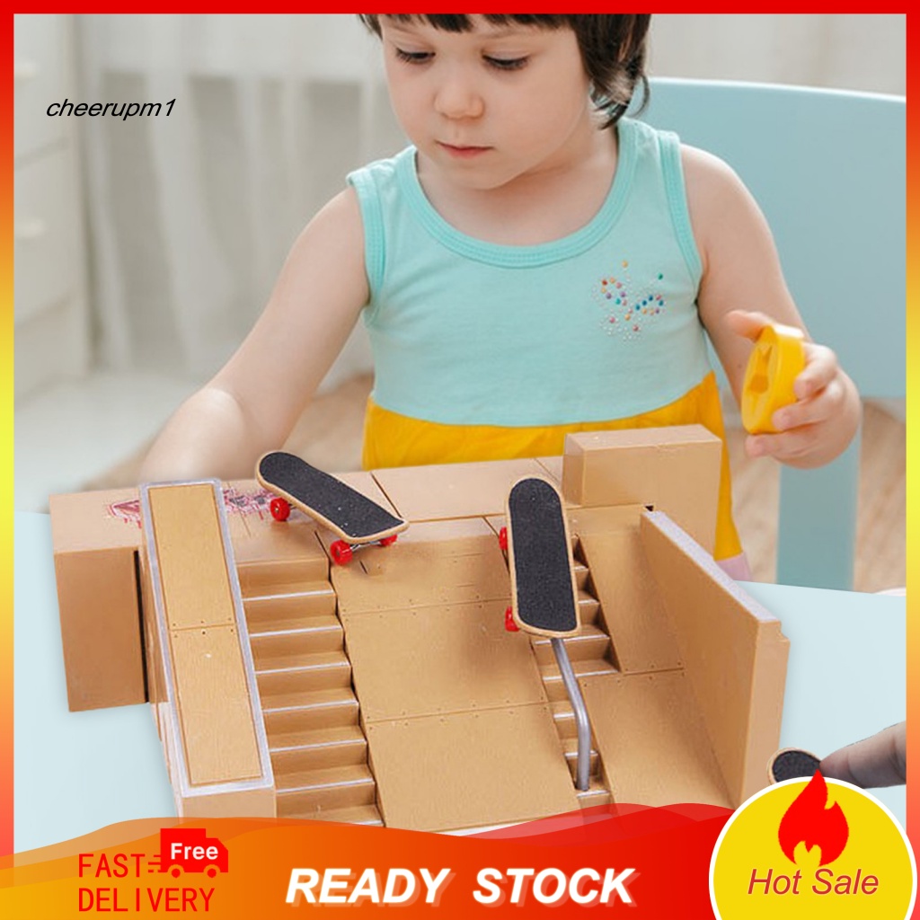 CHEER 1 Set ABS Plastic Fingerboard Skate Park Birthday Gift Finger