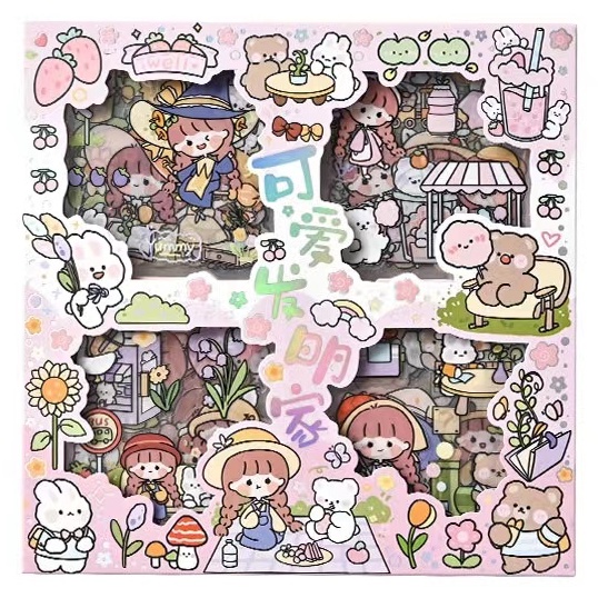 Aki Cute Inventor Stickers/ Aki Colourful Paradise Stickers/ Aki PET ...
